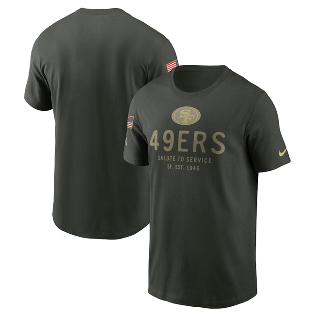 Men's Forest Green San Francisco 49ers 2025 Salute to Service Sideline Primary Edge Dri-FIT T-Shirt
